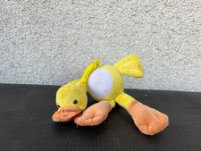 Peluche canard jaune et orange