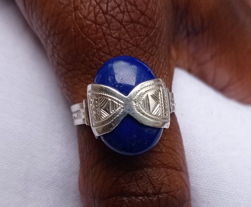 Bague argent massif 925 - , lapis
