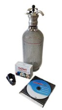 Oxywell Eau D'Oxygène Set 1 Litre sur Prêt Bouteille en Verre Avec 20 Patrons