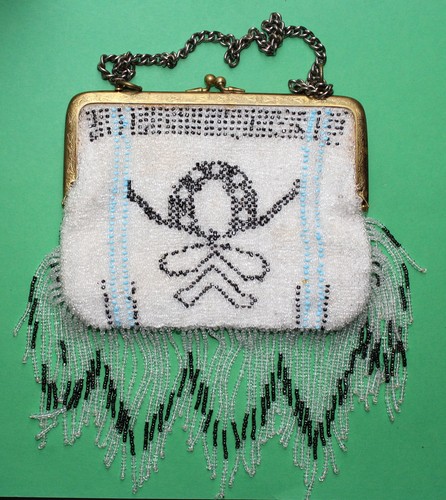 Vieux sac main perles - main,, um