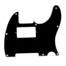 Pickguard Noir 3 ply 8 trous pour Telecaster avec Humbucker