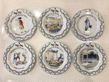6 Assiettes à dessert "Bicentenaire de la Révolution Française" Alpico