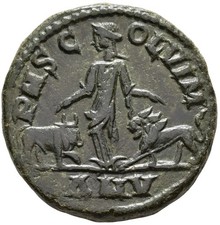 Sc. Roma-Filipo I.Sestertius 243/244 D.c. Viminacium. MBC VF + cuivre 21,73 G