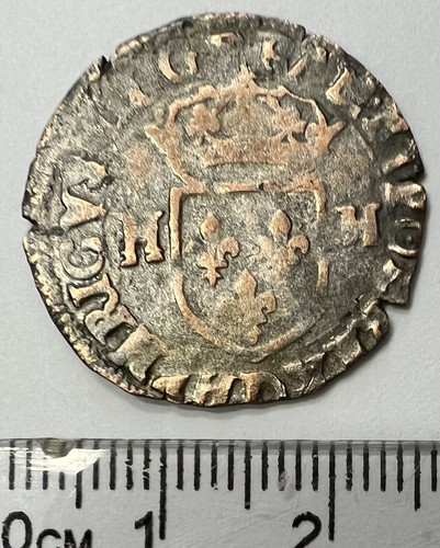 Pièce douzain aux - h, 1588