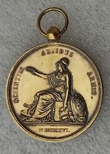 MEDAILLE VERMEIL ( argent doré ) PRIX DE L'ECOLE DE SOREZE  poinçon abeille