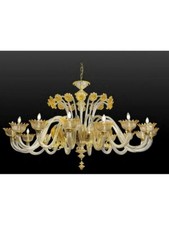 Lustre Classique Murano De Venise Ambre Or LEO-DIONISIO-16