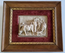 Tableau bas-relief ancien en