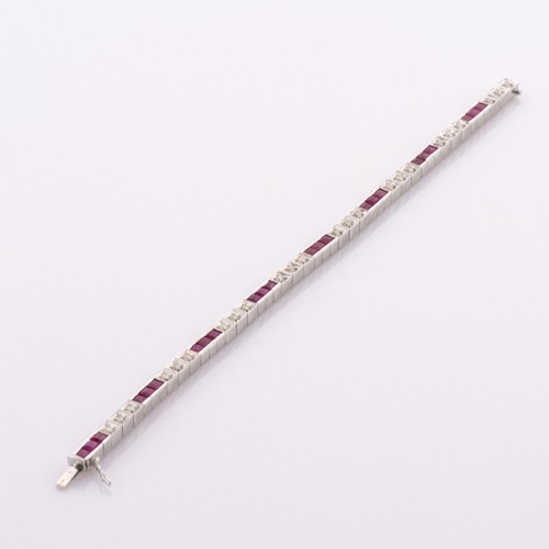 750 white gold - , bracelet