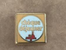 pins CHEQUE DEJEUNER signe PICHARD SCOP Genevilliers 1964 groupe UP FRANCE