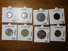 Lot de 8 pièces Turquie Kurus Lira Bin Lira