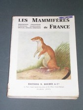 Sciences naturelles P.Rodes R.Didier Atlas des mammifères de France 1946 Boubée