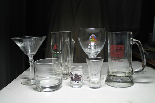Lot vtg falstaff glass - falstaff, beer