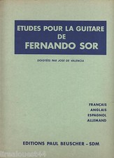 Etudes pour la guitare de
