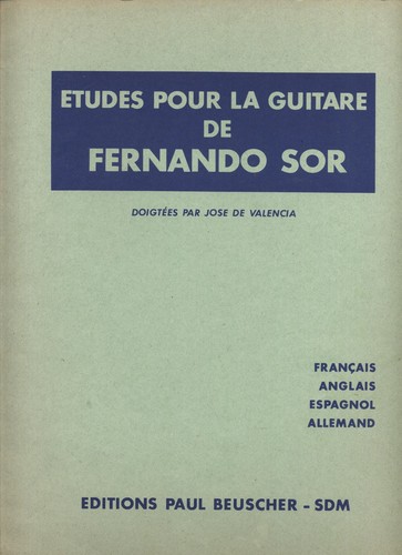 Etudes pour guitare de - pour,