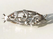 BELLE BROCHE GUI ANCIENNE des années 1920/30 en ARGENT Poinçon Sanglier