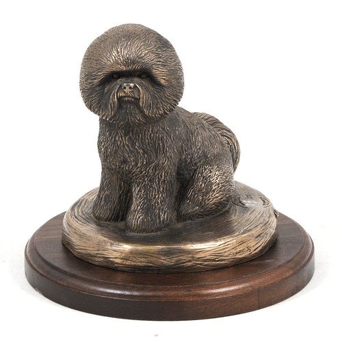 Figurine bois bichon frise - figurine,