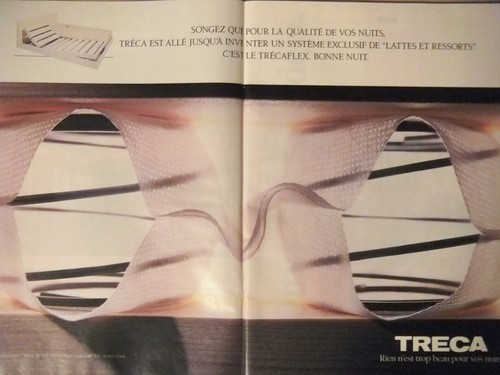Publicité 1991 matelas treca - publicitÉ,