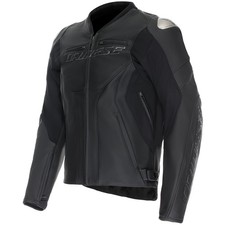 Veste en cuir Dainese Racing 5 noir/noir veste de moto cuir