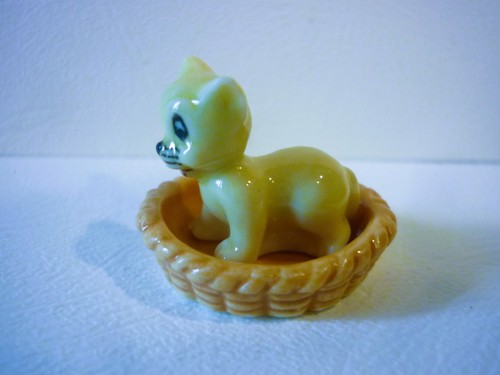 Feve petit chat jaune - jaune, sa