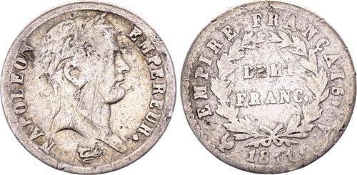 France demi franc napoléon - france,