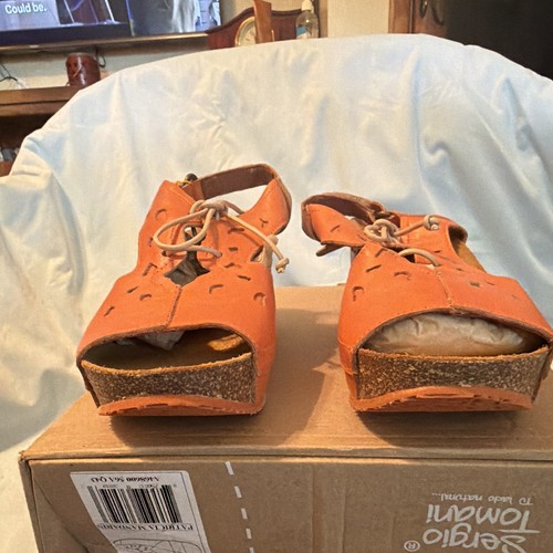 Sergio tomani orange - tomani, leather