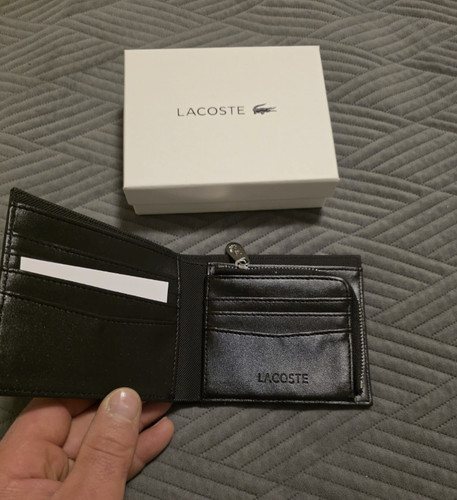 Portefeuille lacoste noir - portefeuille,