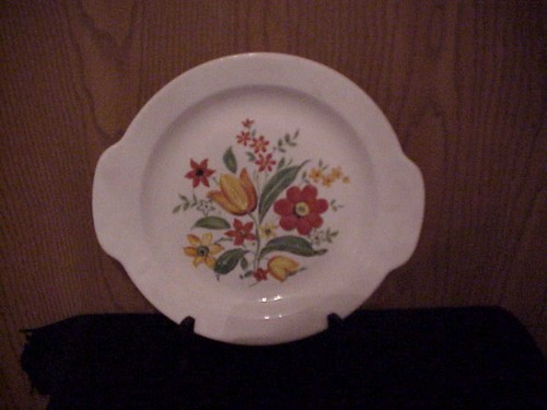 Pie plate with handles - plate,