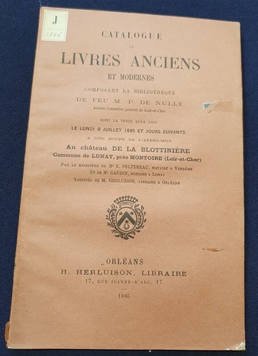 Vente des livres - m., de