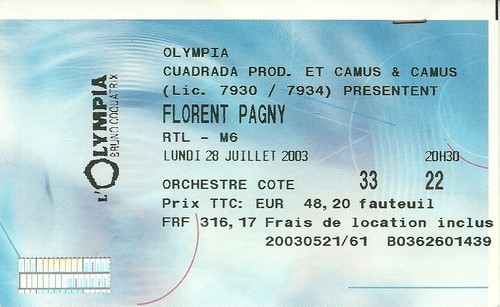 Rare ticket concert - de,