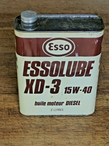 Rare bidon huile essolube - bidon, xd3
