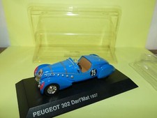 PEUGEOT 302 DARL'MAT 1937 Bleu NOREV 1:43 blister 