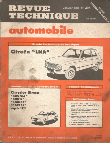 Revue technique automobile - revue,