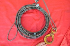 "Ancien" câble de levage ou de traction et crochet de sécurité à oeil 1 tonne