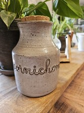 Pot à cornichons grès