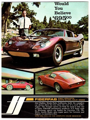 Original 1968 fiberfab kit car - original,