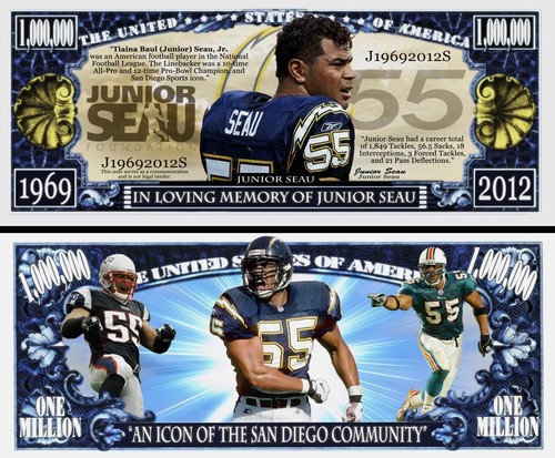 Junior seau billet million - junior,
