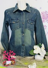 Vêtement occasion femme : Veste en jeans - T : 40 *