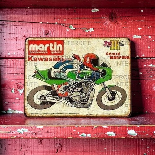 Plaque métal joe bar team - plaque,