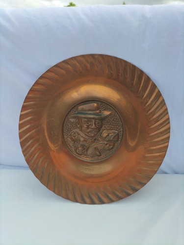 Ancienne assiette cuivre - assiette,