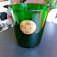 Ancien seau a champagne henriot en verre