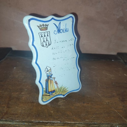 Menu porte - porte, faïence