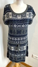 robe T40 pull d'hiver de noël grise flocon période de fête fin d'année 610!