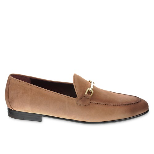 Homme mocassin cuir nubuck - cuir,