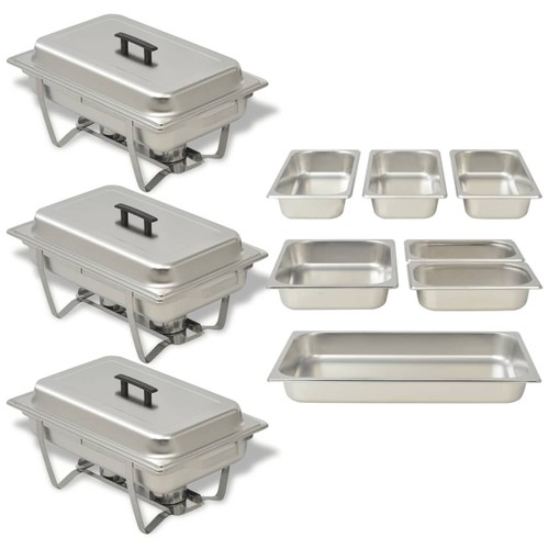 Chauffe plats acier - 3x,