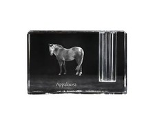 Appaloosa - Porte Stylo , Kristallorganisator Avec Image D'Un Cheval, Unique