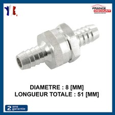 CLAPET ANTI-RETOUR 8MM SOUPAPE VALVE CARBURANT GASOIL ESSENCE HUILE