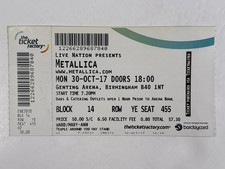 Billet De Concert Metallica