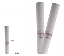 Rouleau Ruban en Organza Blanc Fleurs Faveurs Taille 48cmx4, 5mt Dfh