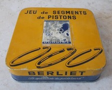 Vintage BERLIET box garage automobilia Piston ring Set France antique old vtg