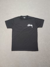 T-shirt noir BASIC STÜSSY TEE